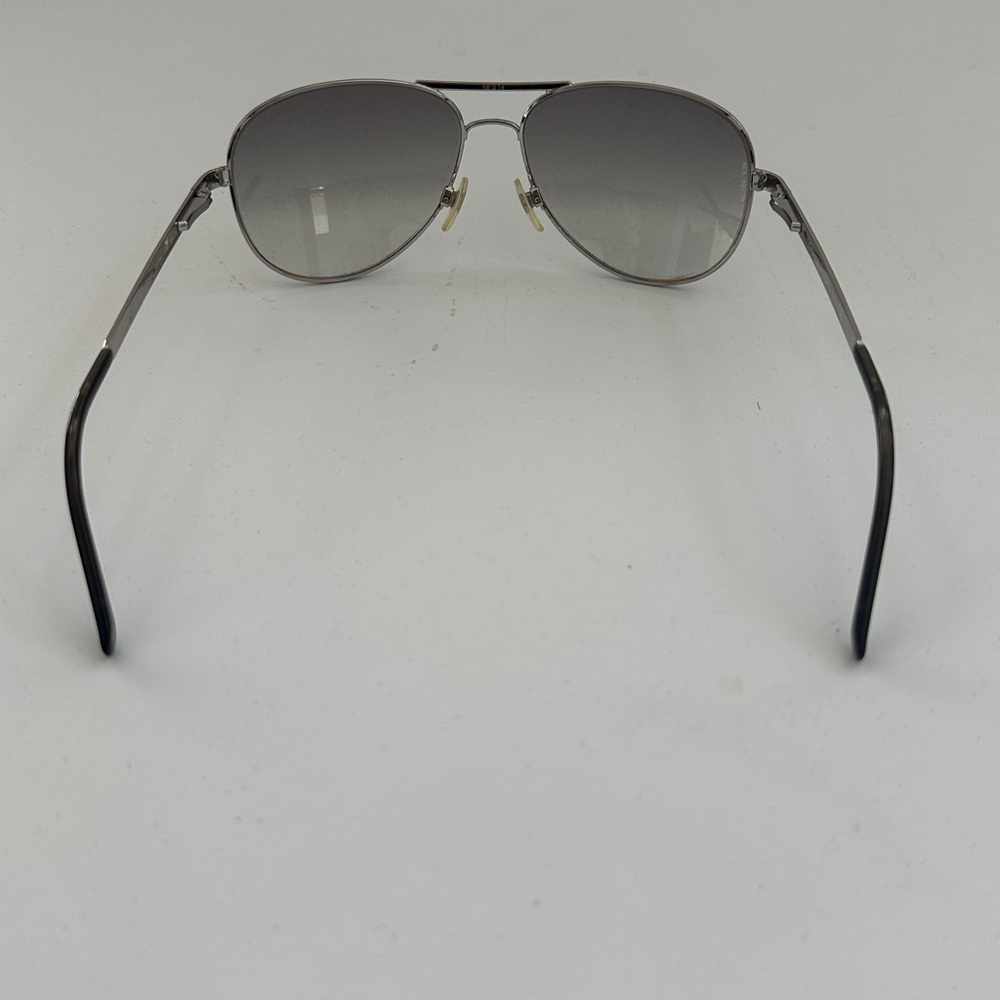 Authentic Chanel 4121-B Silver Aviator Sunglasses - Picture 3 of 7